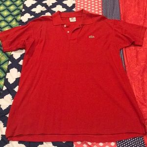 Red Lacoste polo shirt XL Ralph Lauren